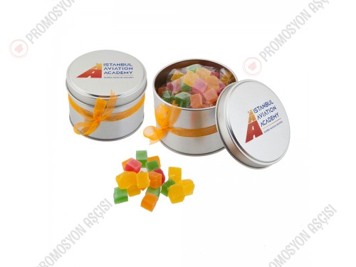 Yuvarlak Metal Kutuda Kuş Lokumu