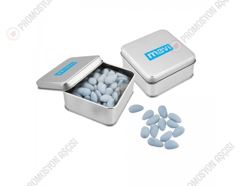 Mini Metal Kutuda Badem Şekeri