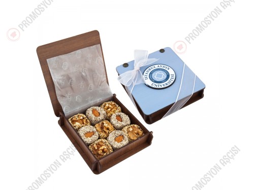 Mini Ahşap Kutuda Cezili İncir Lokumu 